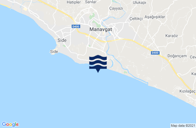 Mapa de mareas Manavgat, Turkey