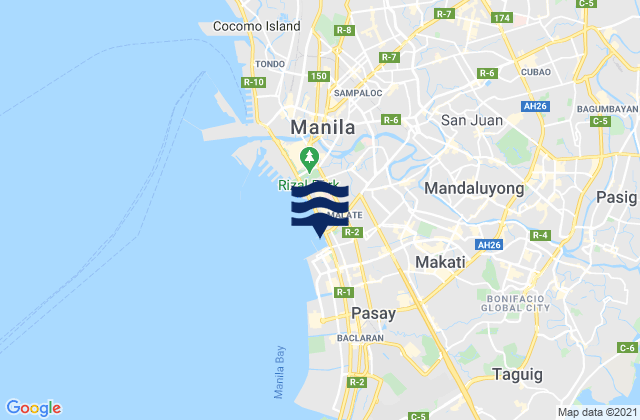 Mapa de mareas Mandaluyong City, Philippines
