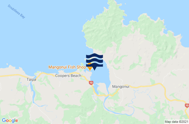 Mapa de mareas Mangonui Harbour, New Zealand