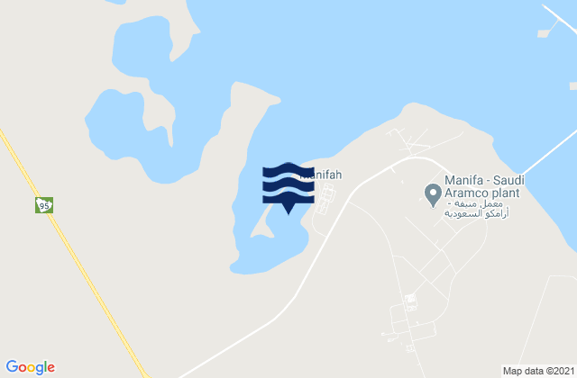 Mapa de mareas Manifah, Saudi Arabia