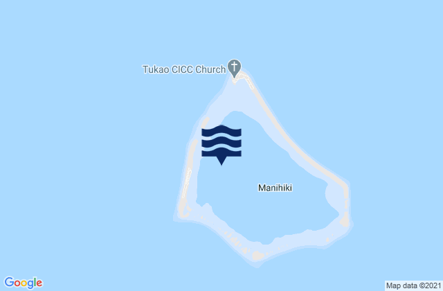 Mapa de mareas Manihiki, Kiribati