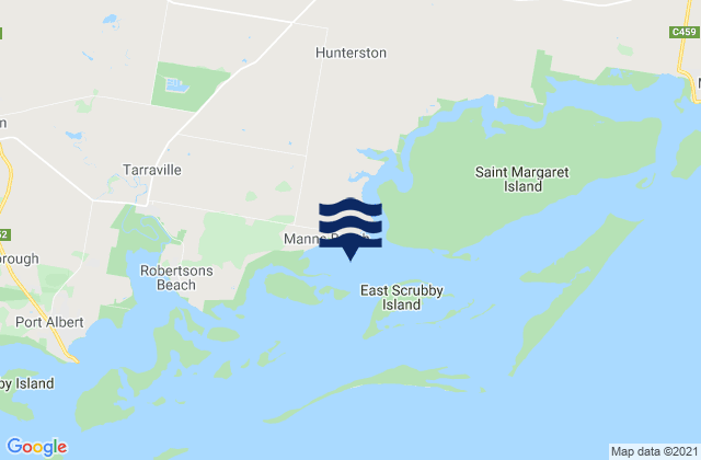 Mapa de mareas Manns Beach, Australia