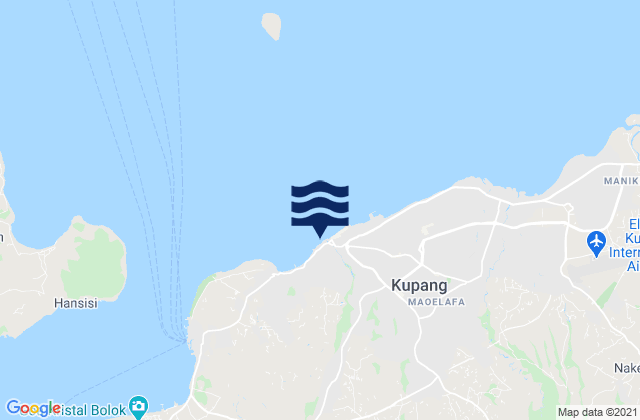 Mapa de mareas Mantasi, Indonesia