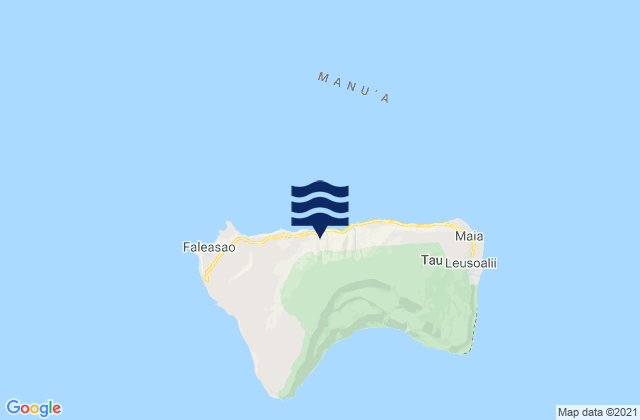 Mapa de mareas Manu'a District, American Samoa