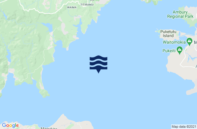 Mapa de mareas Manukau Harbour, New Zealand