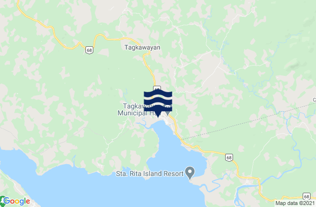 Mapa de mareas Mapulot, Philippines
