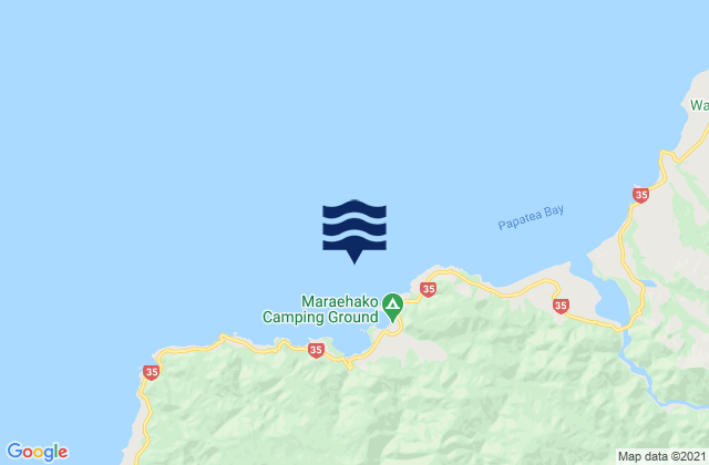 Mapa de mareas Maraehako Bay, New Zealand