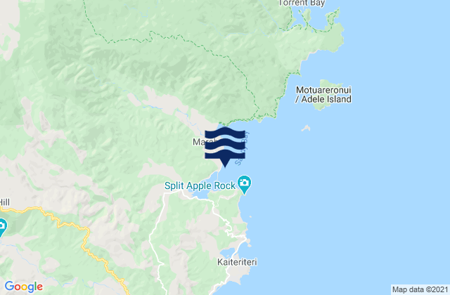 Mapa de mareas Marahau Abel Tasman, New Zealand