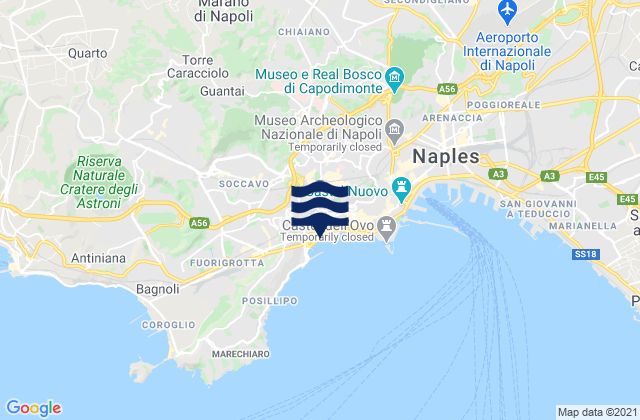 Mapa de mareas Marano di Napoli, Italy