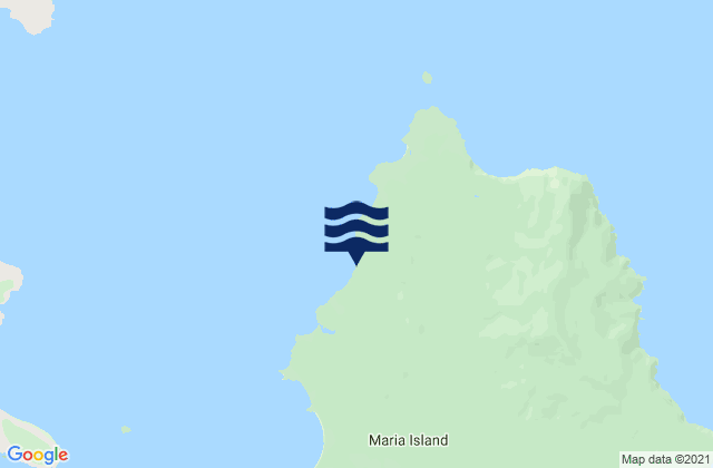 Mapa de mareas Maria Island, Australia