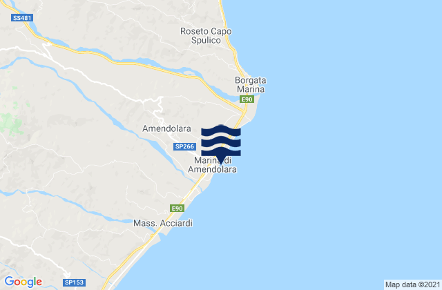 Mapa de mareas Marina, Italy