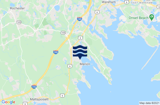 Mapa de mareas Marion, United States