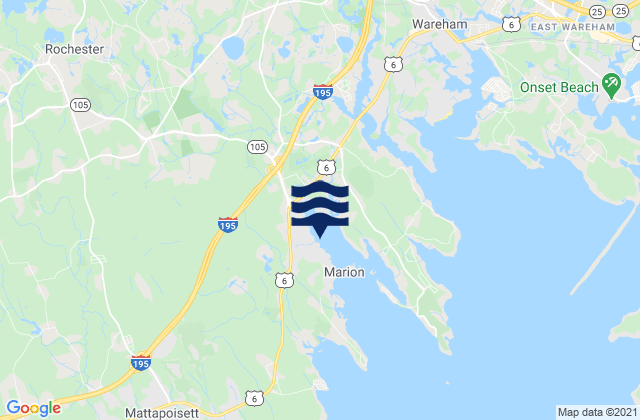 Mapa de mareas Marion Sippican Harbor, United States