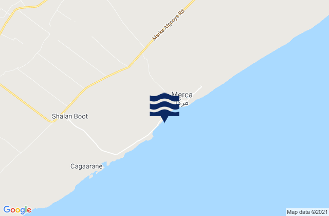 Mapa de mareas Marka, Somalia