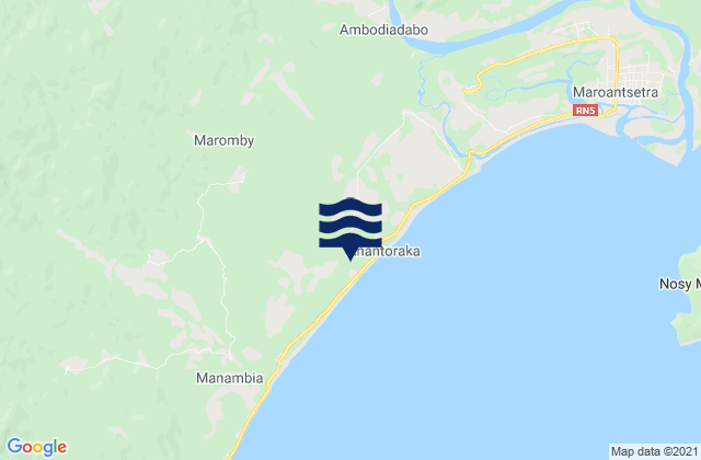 Mapa de mareas Maroantsetra District, Madagascar