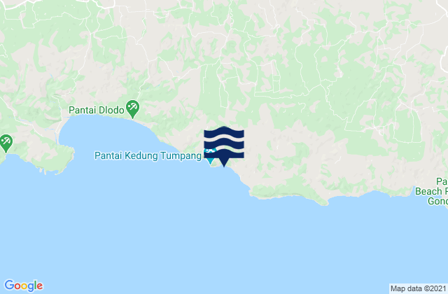 Mapa de mareas Maron, Indonesia