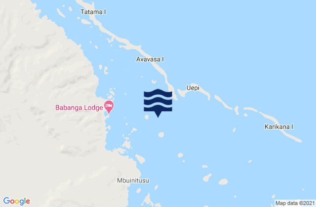 Mapa de mareas Marovo Lagoon, Solomon Islands
