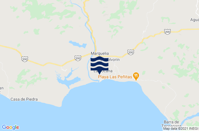 Mapa de mareas Marquella, Mexico