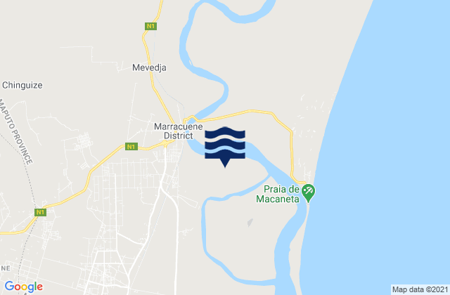 Mapa de mareas Marracuene District, Mozambique