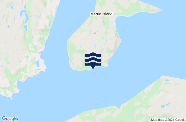 Mapa de mareas Martin Island, Canada