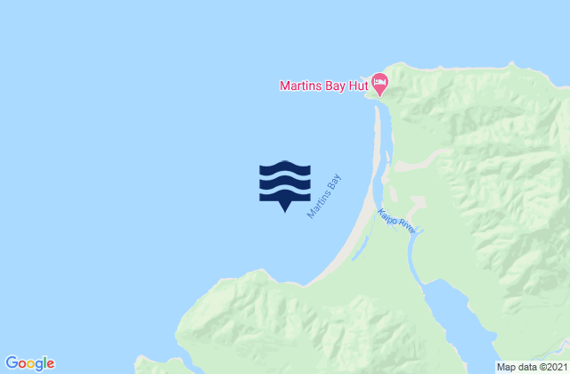 Mapa de mareas Martins Bay, New Zealand