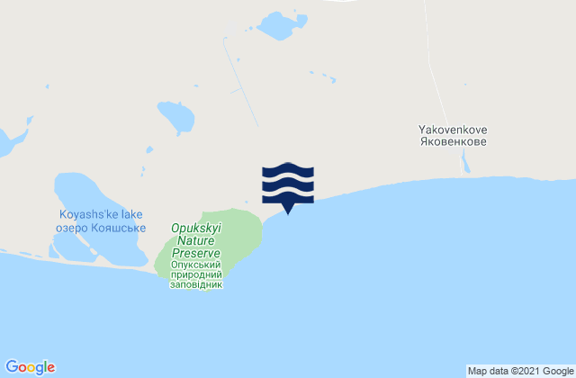 Mapa de mareas Maryevka, Ukraine