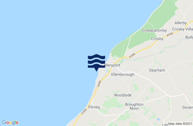 Mapa de mareas Maryport Beach, United Kingdom