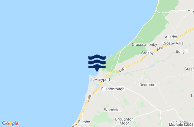 Mapa de mareas Maryport, United Kingdom