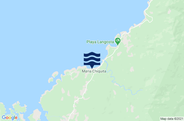 Mapa de mareas María Chiquita, Panama