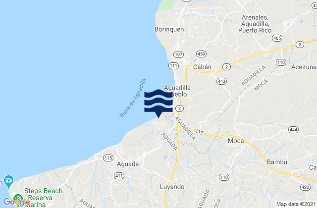 Mapa de mareas Marías Barrio, Puerto Rico