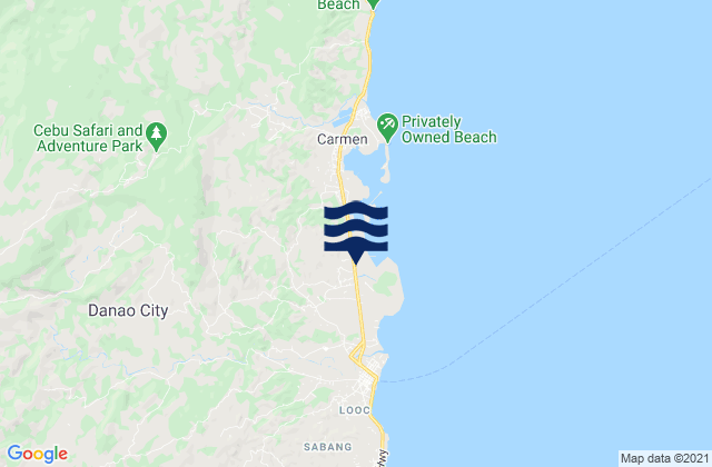 Mapa de mareas Masaba, Philippines