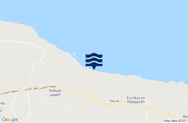Mapa de mareas Masallātah, Libya