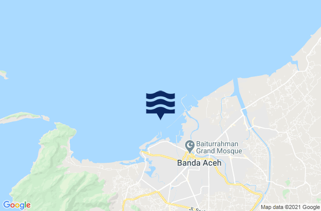 Mapa de mareas Mata Ie, Indonesia