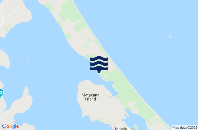 Mapa de mareas Matakana Island, New Zealand