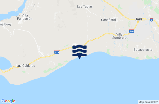 Mapa de mareas Matanzas, Dominican Republic