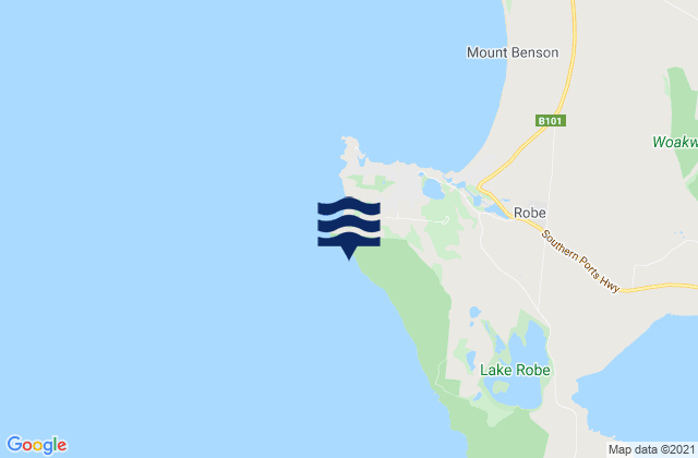 Mapa de mareas Matches, Australia