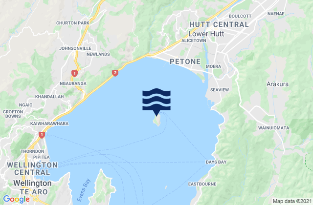 Mapa de mareas Matiu/Somes Island, New Zealand