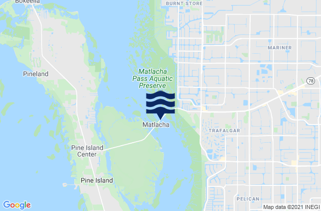 Mapa de mareas Matlacha, United States