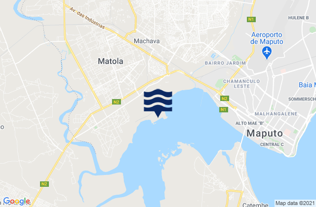 Mapa de mareas Matola, Mozambique