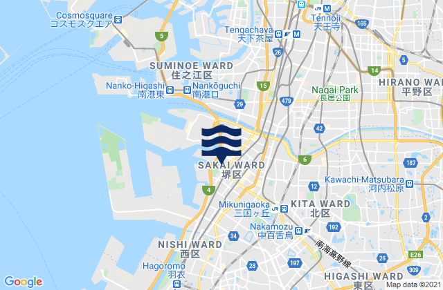 Mapa de mareas Matsubara-shi, Japan