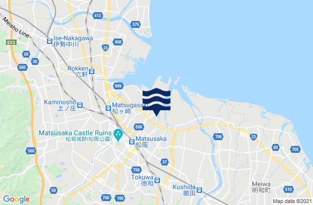 Mapa de mareas Matsuzaka-shi, Japan