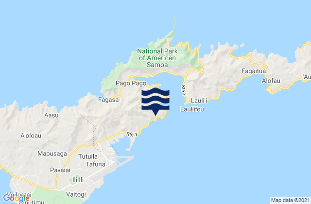 Mapa de mareas Matu'u, American Samoa