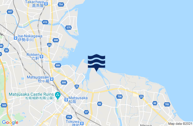 Mapa de mareas Matusaka, Japan