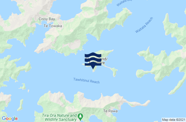 Mapa de mareas Maud Island, New Zealand