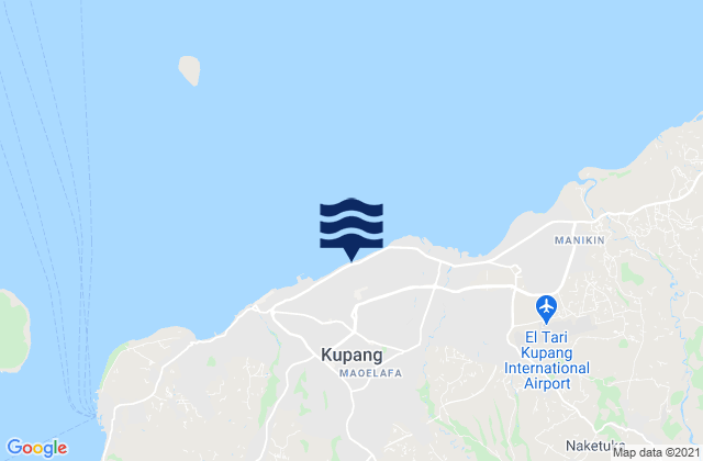 Mapa de mareas Maulafa, Indonesia