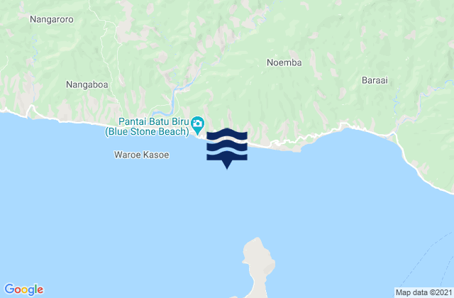 Mapa de mareas Maunggora, Indonesia