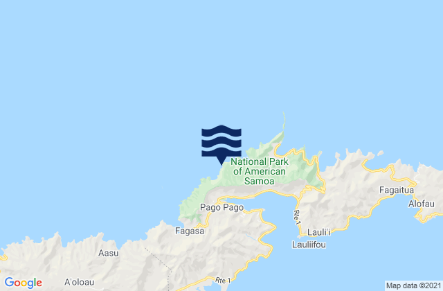 Mapa de mareas Mauputasi County, American Samoa