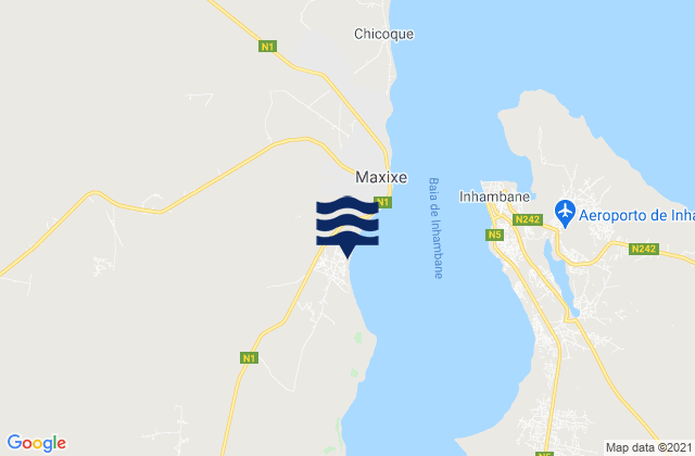 Mapa de mareas Maxixe, Mozambique