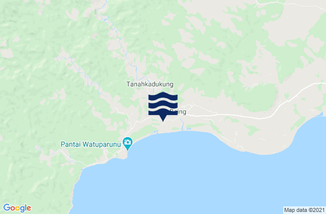 Mapa de mareas Mbulung, Indonesia