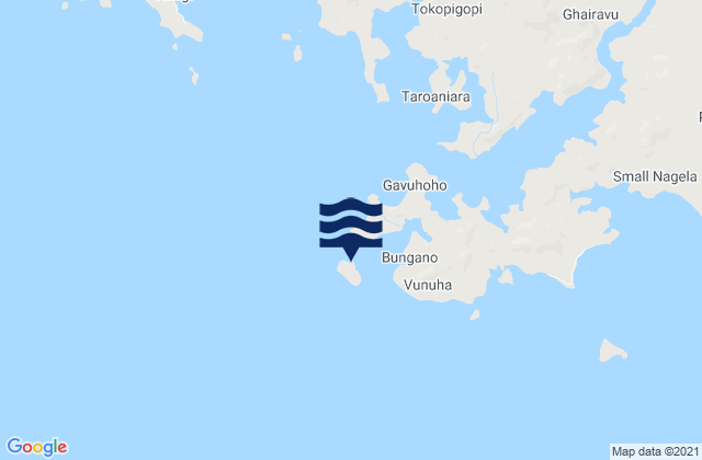 Mapa de mareas Mbungana Island, Solomon Islands
